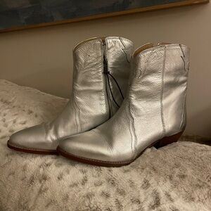 Free People Silver Boots